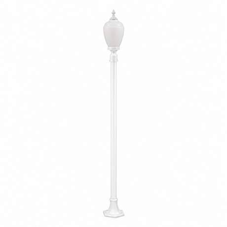 Dabmar Lighting GM2851-L18-30K-W white post light & pole