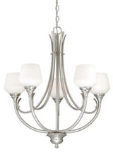 Vaxcel H0125 Grafton Steel 5L Chandelier Satin Nickel