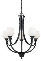 Vaxcel H0126 H0125 Grafton Steel 5L Chandelier Oil Rubbed Bronze