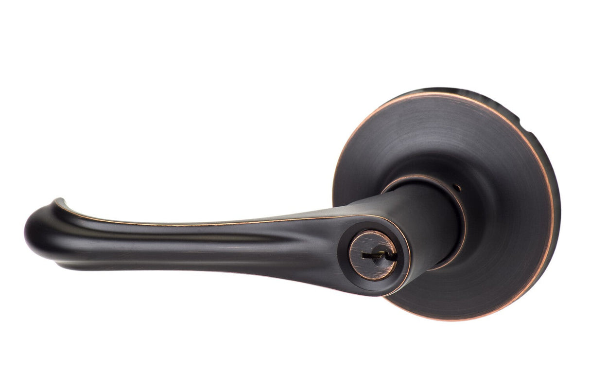 Sure-Loc HA107 11P vintage bronze keyed entry door lever