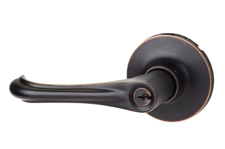 Sure-Loc HA107 11P vintage bronze keyed entry door lever