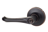Sure-Loc Hardware HA107 11P Helena keyed entry keyed entry door lever in polished brass, additional view