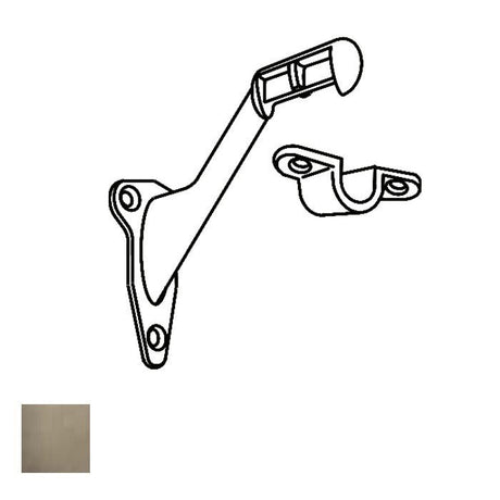 Cal-Royal HB96-15A satin nickel blackened handrail bracket