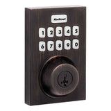 Kwikset HC620CNTZW700LR Contemporary Home Connect Keypad Connected Smart Lock Deadbolt in Venetian Bronze