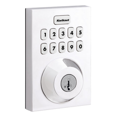 Kwikset HC620CNTZW700LR Contemporary Home Connect Keypad Connected Smart Lock Deadbolt in Bright Chrome