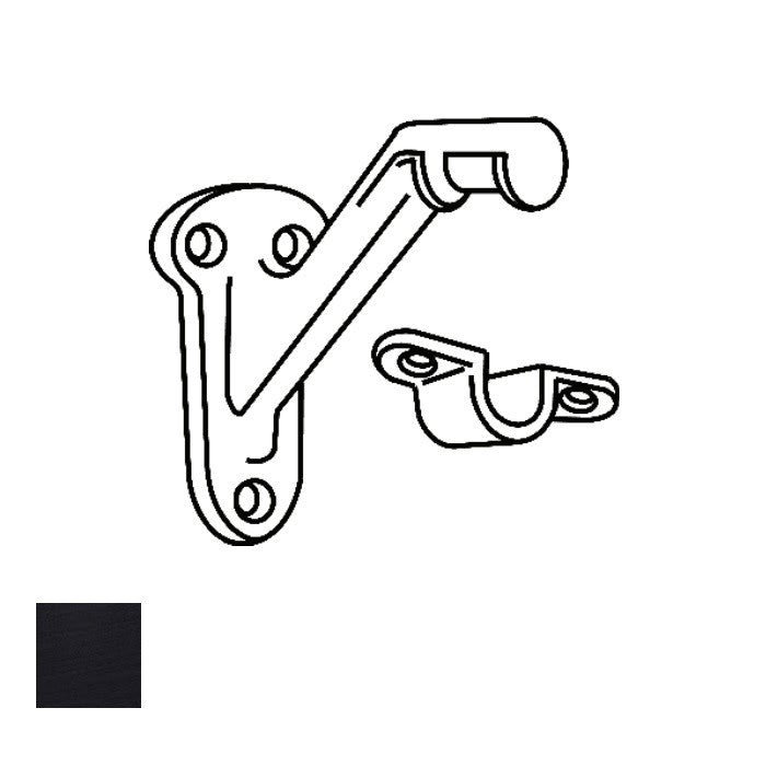 Cal-Royal HDHB40-1 black handrail bracket