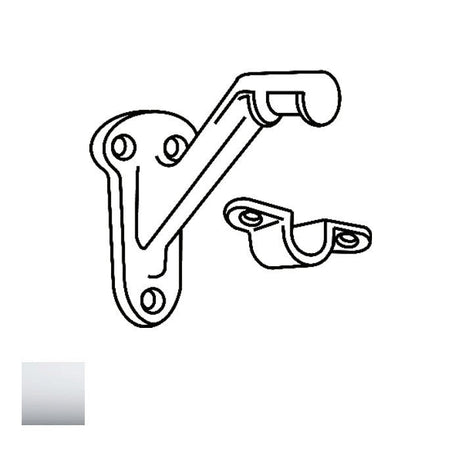 Cal-Royal HDHB40-26 bright polished chrome handrail bracket