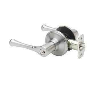 Copper Creek HL2240PB polished brass keyed entry door lever