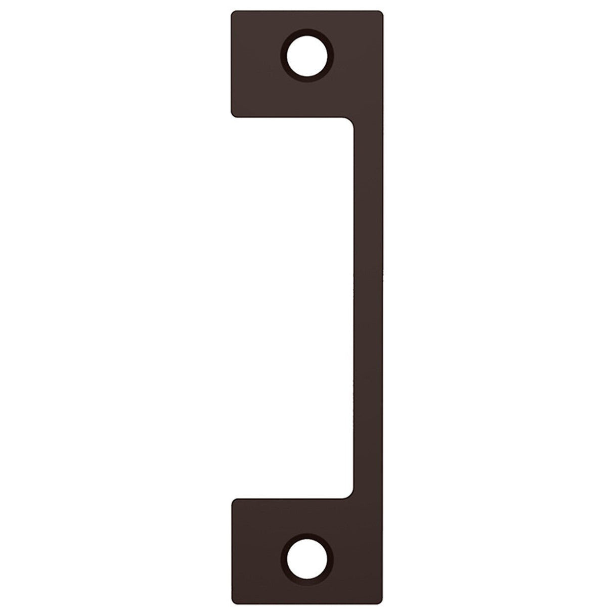HES HM-613 electric strike faceplate in polished brass, additional view