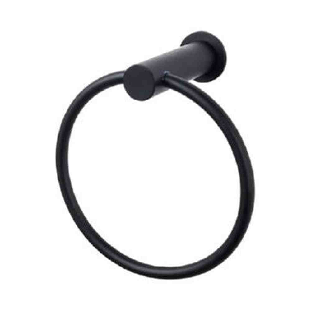 Top Knobs HOP5BLK flat black towel ring