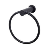 Top Knobs HOP5BLK flat black towel ring