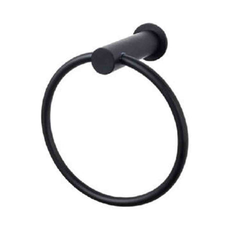 Top Knobs HOP5BLK flat black towel ring