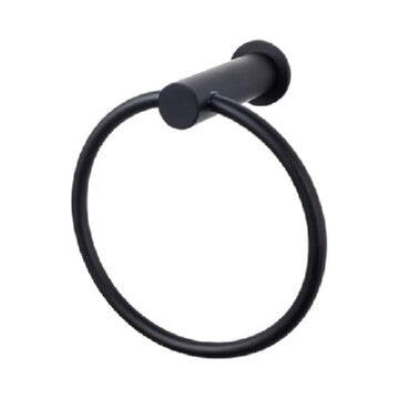 Top Knobs HOP5BLK flat black towel ring