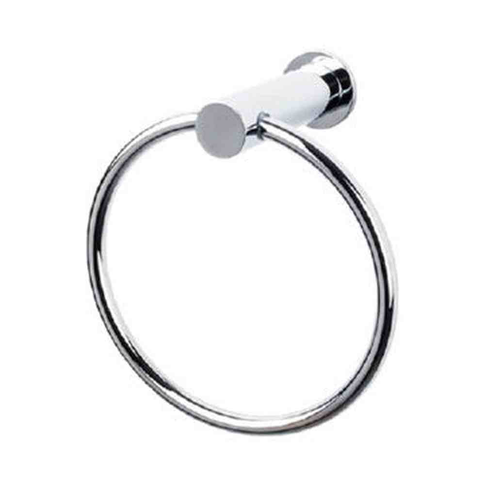 Top Knobs HOP5PC polished chrome towel ring