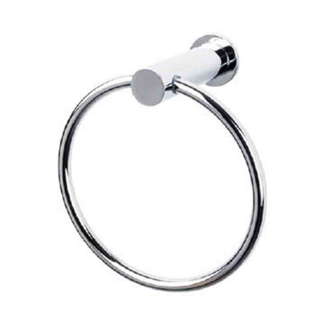 Top Knobs HOP5PC polished chrome towel ring
