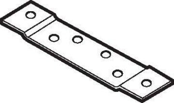 Don-Jo HR160 raw steel hinge reinforcement