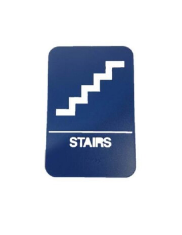 Don-Jo HS907024 HS 9070 24 ADA Sign White on Blue