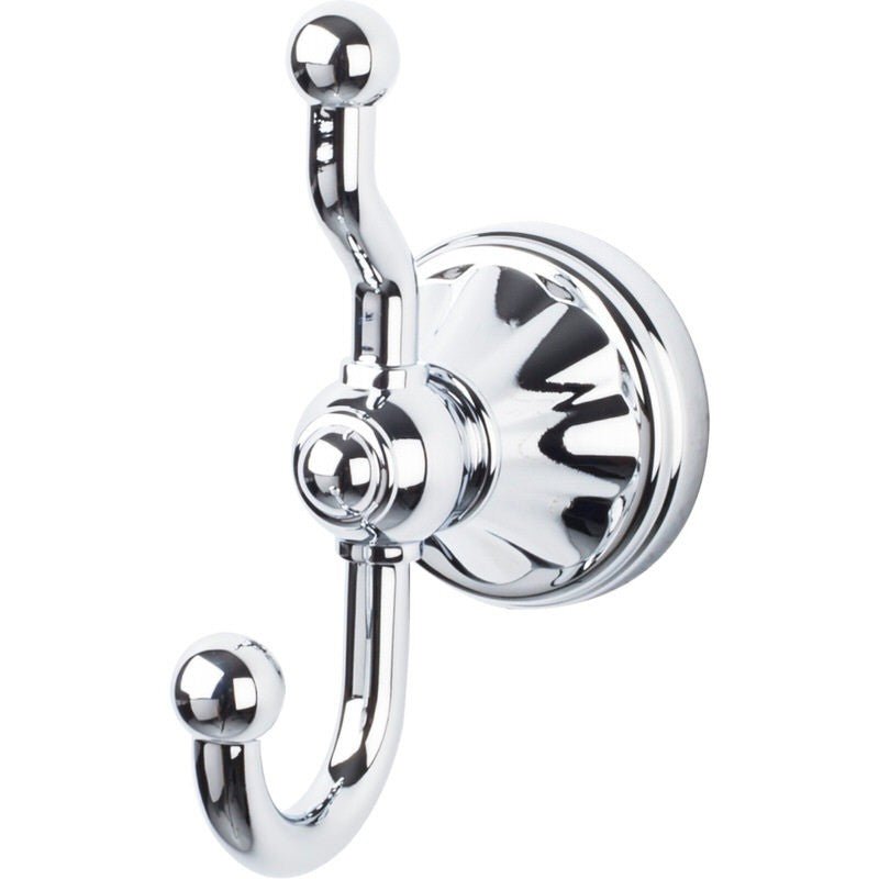 Top Knobs HUD2PC polished chrome double robe hook