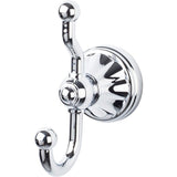 Top Knobs HUD2PC polished chrome double robe hook