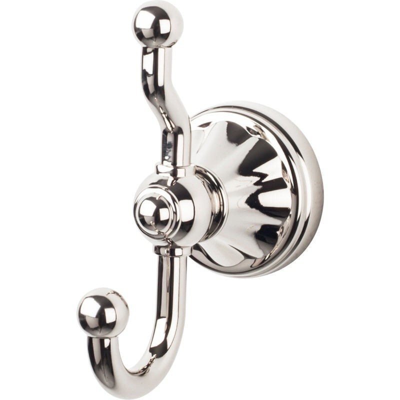 Top Knobs HUD2PN polished nickel double robe hook