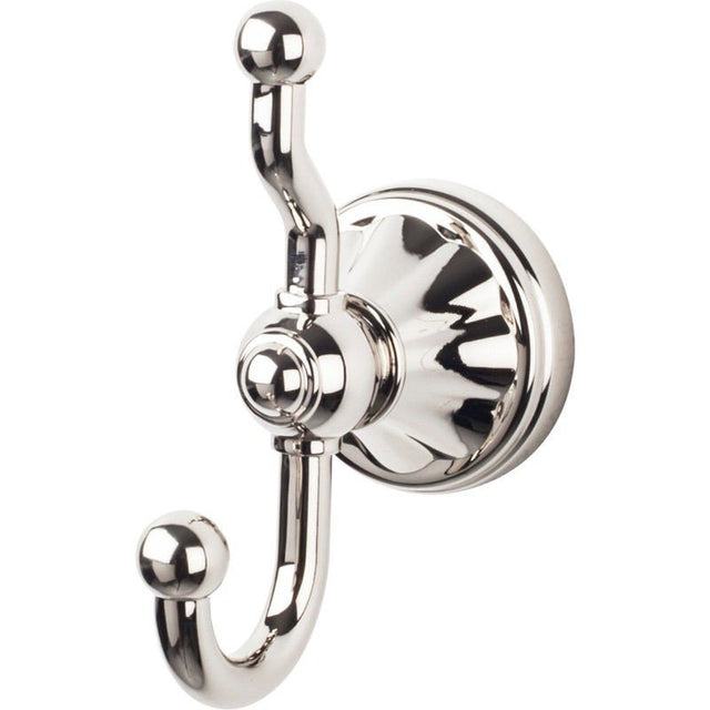 Top Knobs HUD2PN polished nickel double robe hook