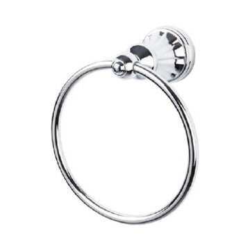 Top Knobs HUD5PC polished chrome towel ring