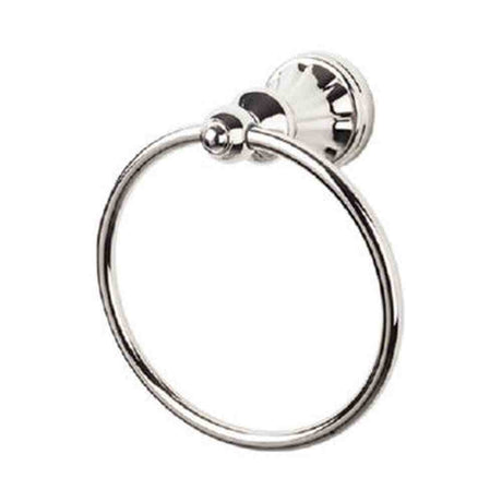Top Knobs HUD5PN polished nickel towel ring