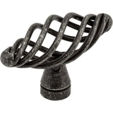 Jeffrey Alexander I350-SIM Zurich 2" Zinc Cabinet Knob Distressed Antique Silver