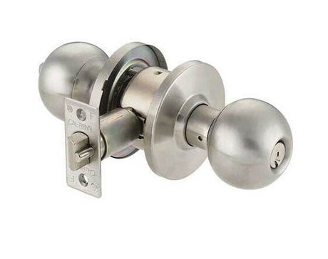 Cal-Royal ICBA00-32D keyed entry door knob in stainless steel, additional view