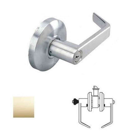 Cal-Royal ICSL00-3-2-3/8 bright polished brass keyed entry door lever