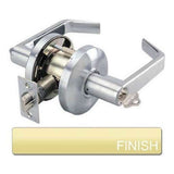 Cal-Royal ICSL00-3 bright polished brass keyed entry door lever