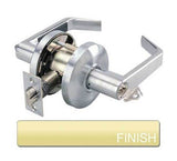 Cal-Royal ICSL05-3 bright polished brass storeroom door lever