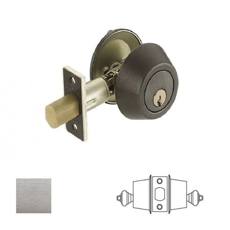 Cal-Royal ICT330-26D sfic deadbolt in satin chrome, additional view