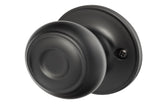 Sure-Loc JN101 FBL flat black passage door knob
