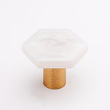 Sietto K-1700-SB satin brass cabinet knob
