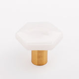 Sietto K-1701-SB satin brass cabinet knob