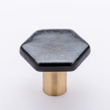 Sietto K-1702-SB satin brass cabinet knob