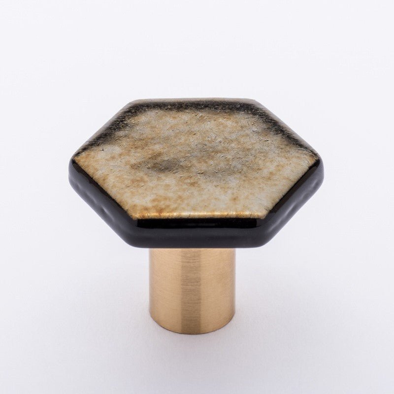 Sietto K-1703-SB satin brass cabinet knob
