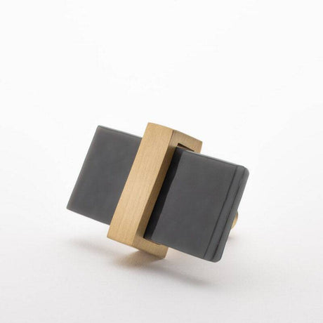 Sietto K-1902-SB satin brass cabinet knob