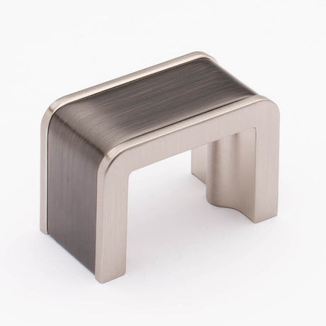 Sietto K-2000-G-SN gunmetal/satin nickel cabinet knob