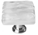 Sietto K-204-PC polished chrome square cabinet knob