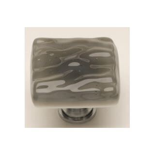 Sietto K-206-PC polished chrome square cabinet knob