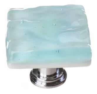 Sietto K-208-PC polished chrome square cabinet knob