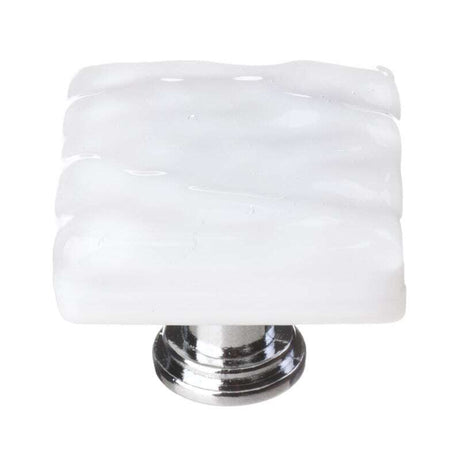 Sietto K-212-PC polished chrome square cabinet pull