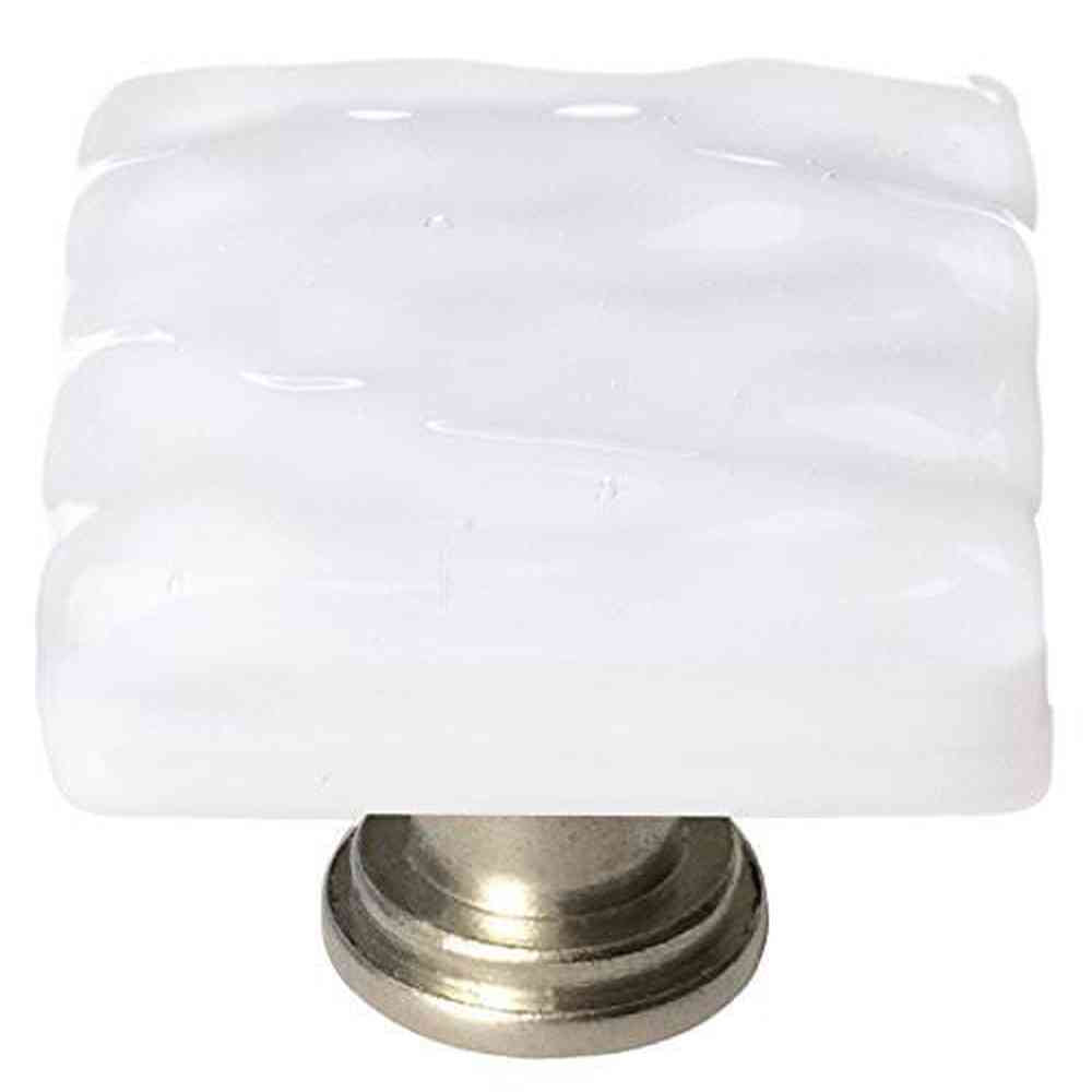 Sietto K-212-SN satin nickel square cabinet pull