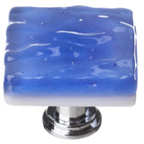 Sietto K-219-PC polished chrome square cabinet knob