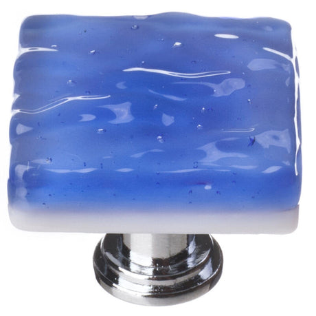 Sietto K-219-PC polished chrome square cabinet knob