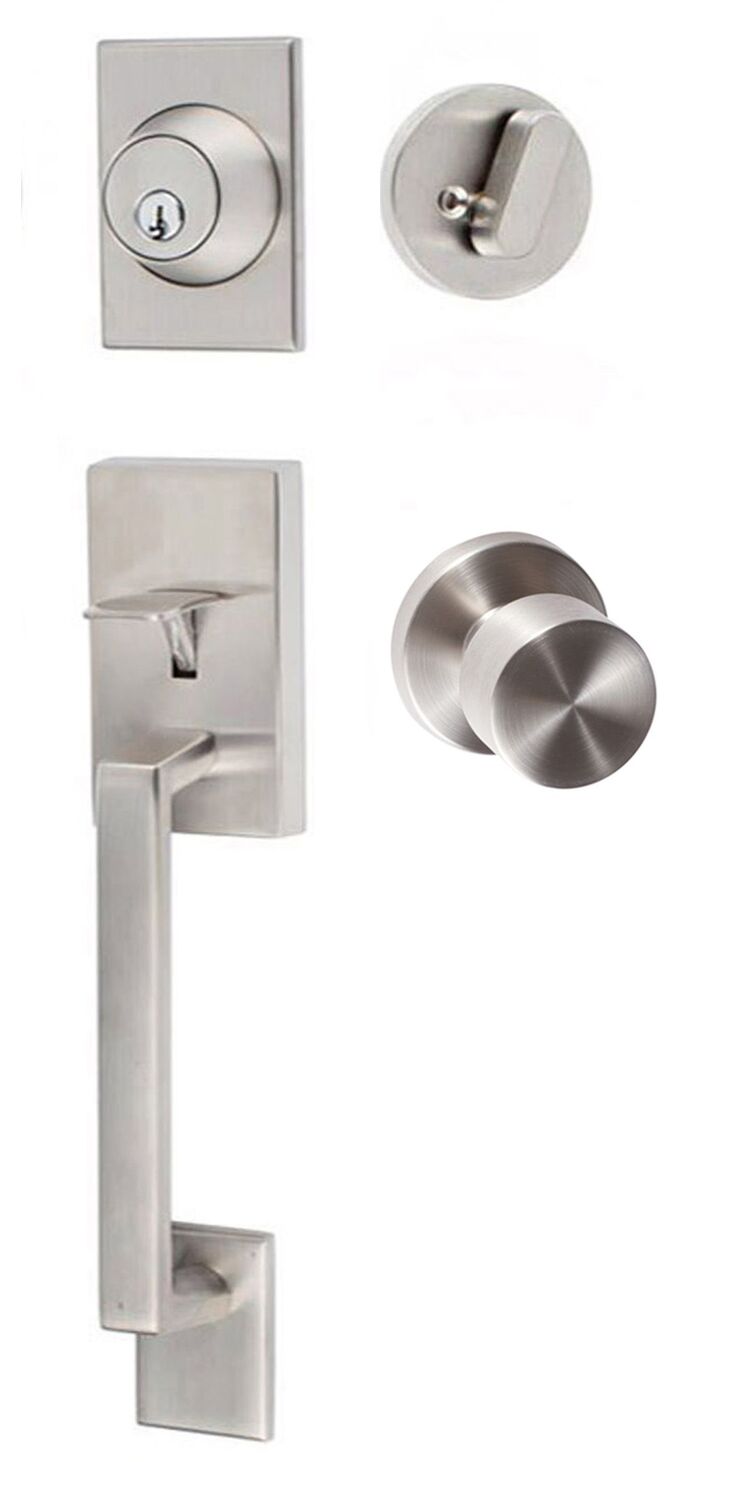 Sure-Loc KN507-R-BG-RD 15 satin nickel single cylinder handleset