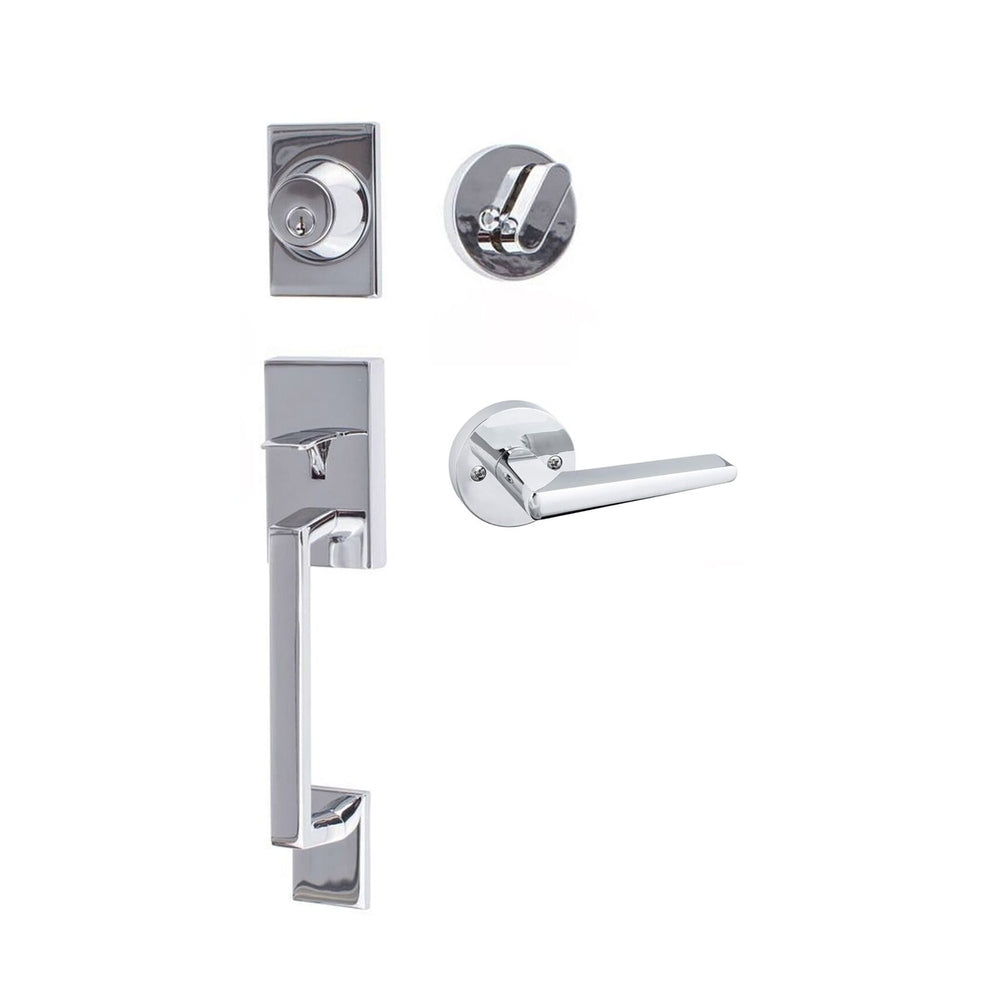 Sure-Loc KN507-R-BS-RD 26 polished chrome single cylinder handleset