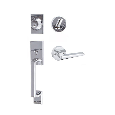 Sure-Loc KN507-R-BS-RD 26 polished chrome single cylinder handleset